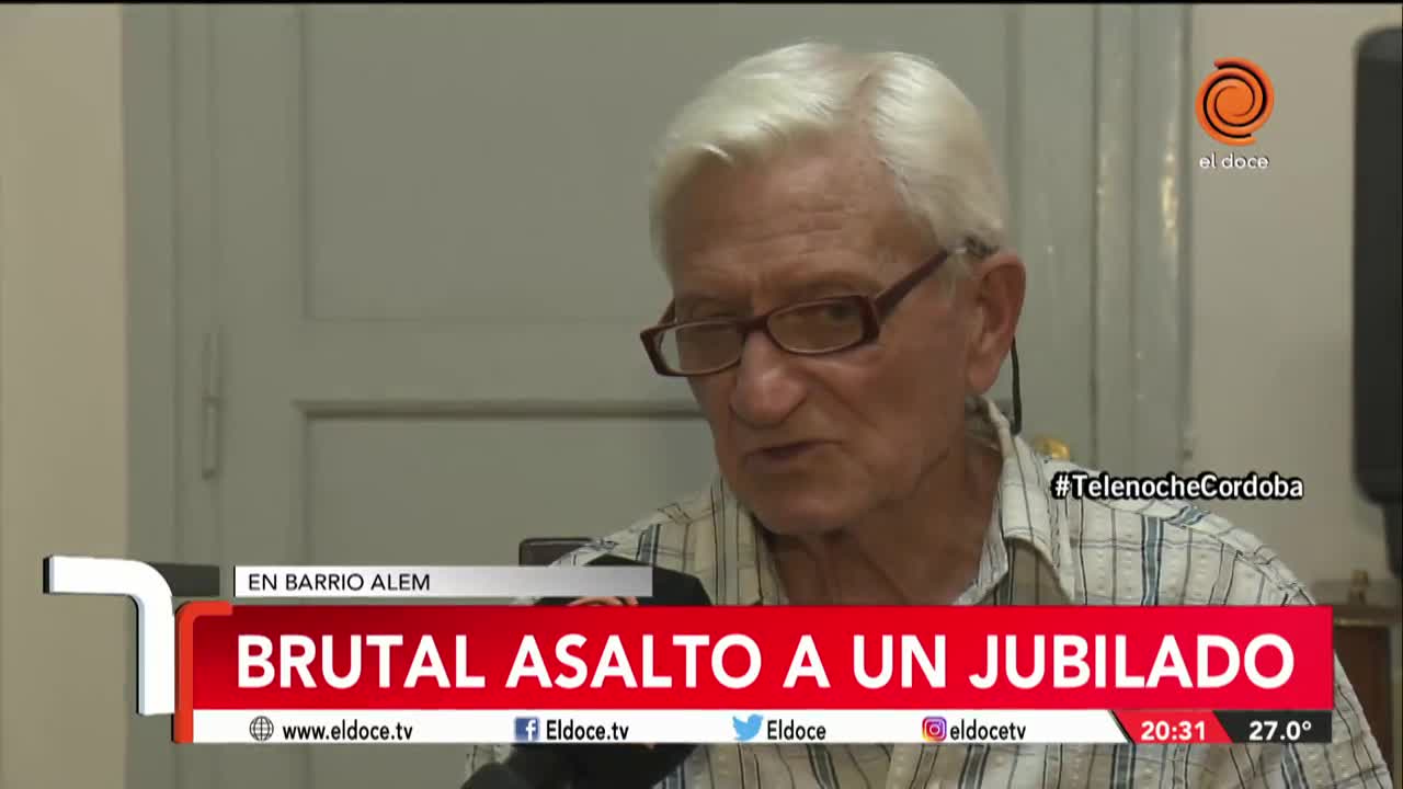 El dolor del jubilado asaltado: "Qué ganas de nada"