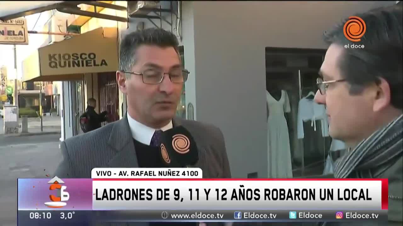 Atraparon a menores robando en la Rafael Núñez