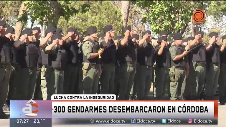 Más gendarmes para Córdoba
