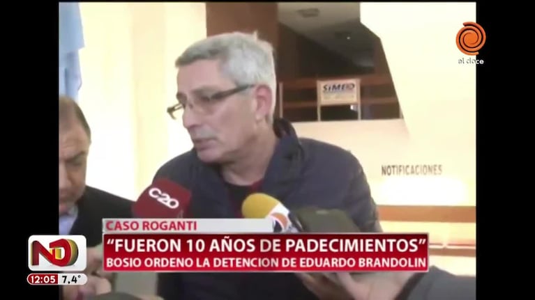 Roganti, sobre la detención de Brandolín: “Fue un gran padecimiento” 