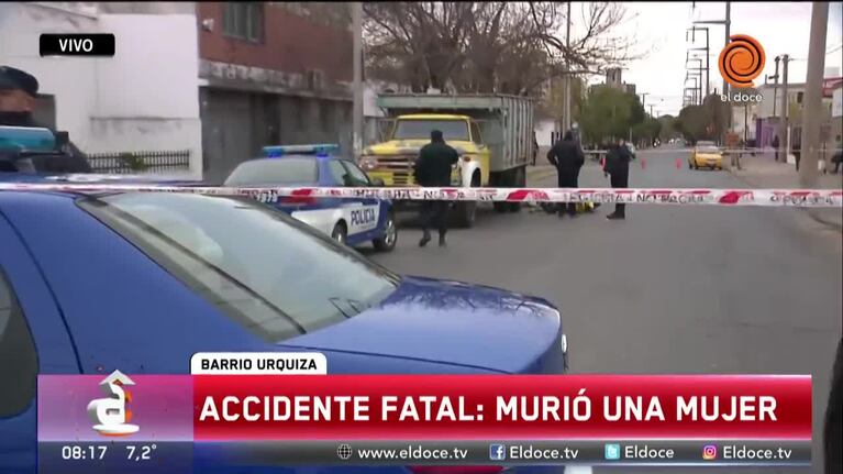 Murió una motociclista en barrio Colón