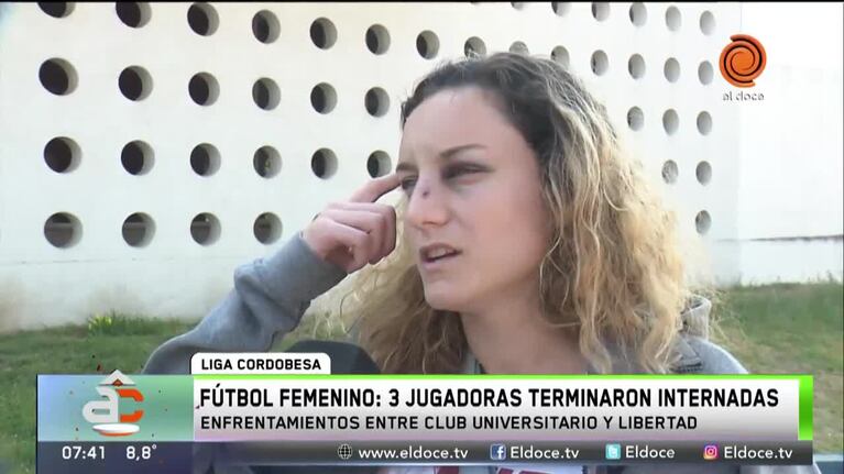 Violencia en el fútbol: el testimonio de Celeste Racca