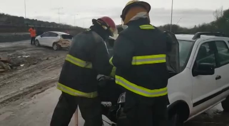 Choque múltiple en la autopista Córdoba-Carlos Paz