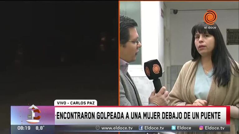 Carlos Paz: rescataron a una mujer golpeada en un puente