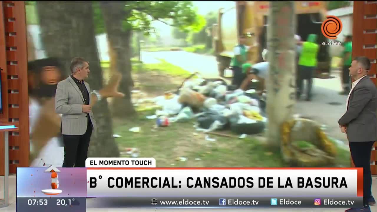 Barrio Comercial: los vecinos tiraron la basura en la plaza