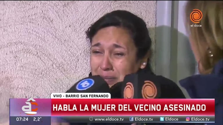 Crimen en San Fernando: el desgarrador testimonio de la viuda