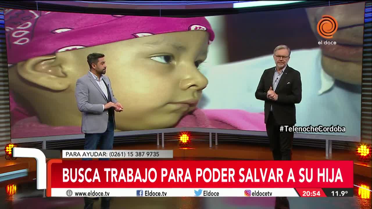 Busca trabajo para salvar a su hija con Leucemia