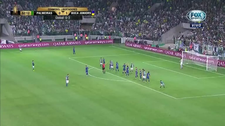 Palmeiras se puso 2-1 contra Boca en una ráfaga