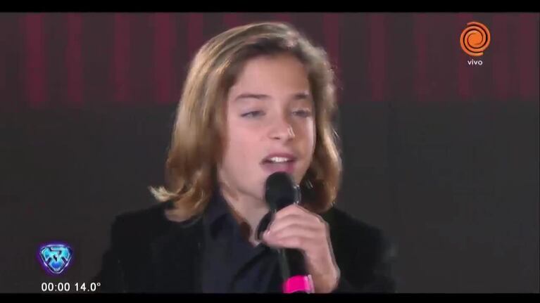 La presentación de Izan Llunas en ShowMatch