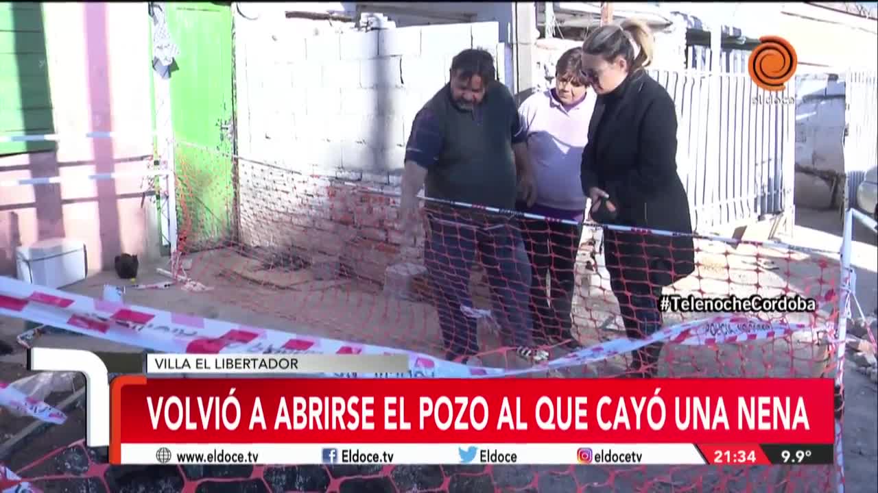 Se volvió a abrir el pozo al que cayó una niña