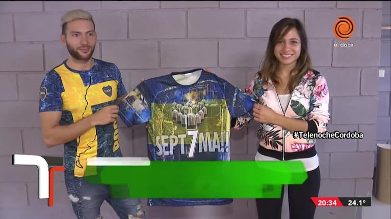 Un hincha de Boca hizo una remera sobre la séptima Libertadores y es furor