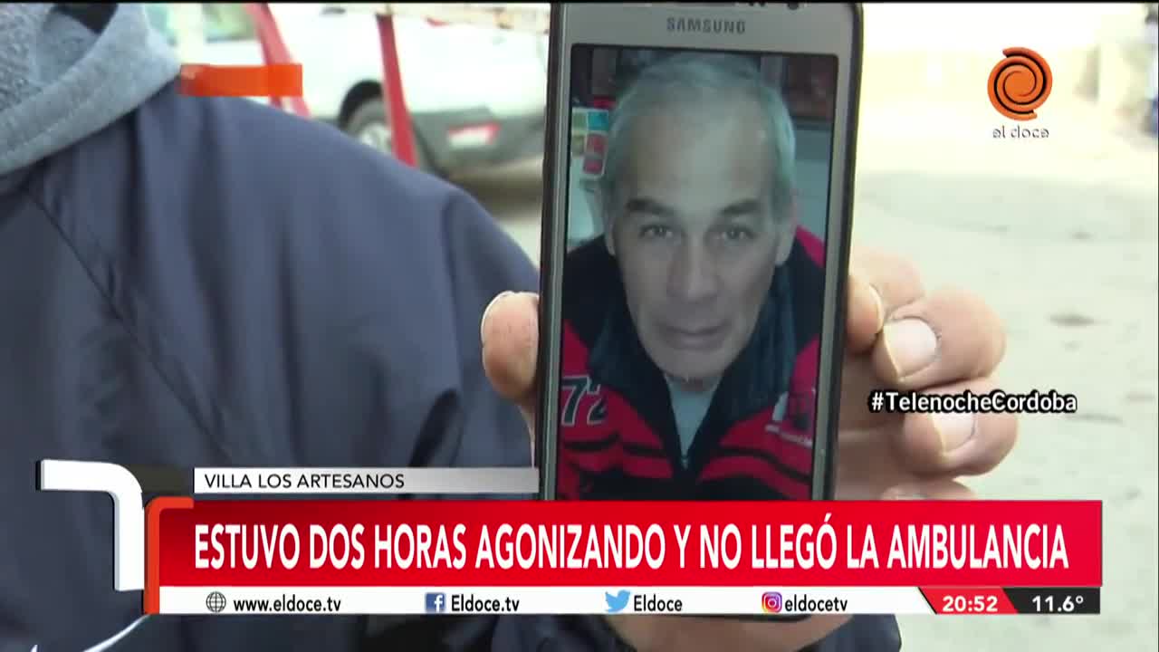 Dos horas agonizando y la ambulancia no llegó