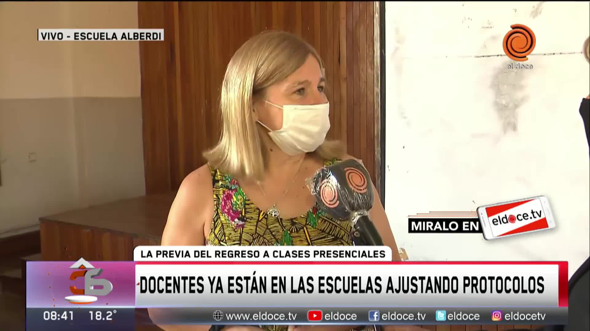 Así fue el regreso de los docentes a las escuelas