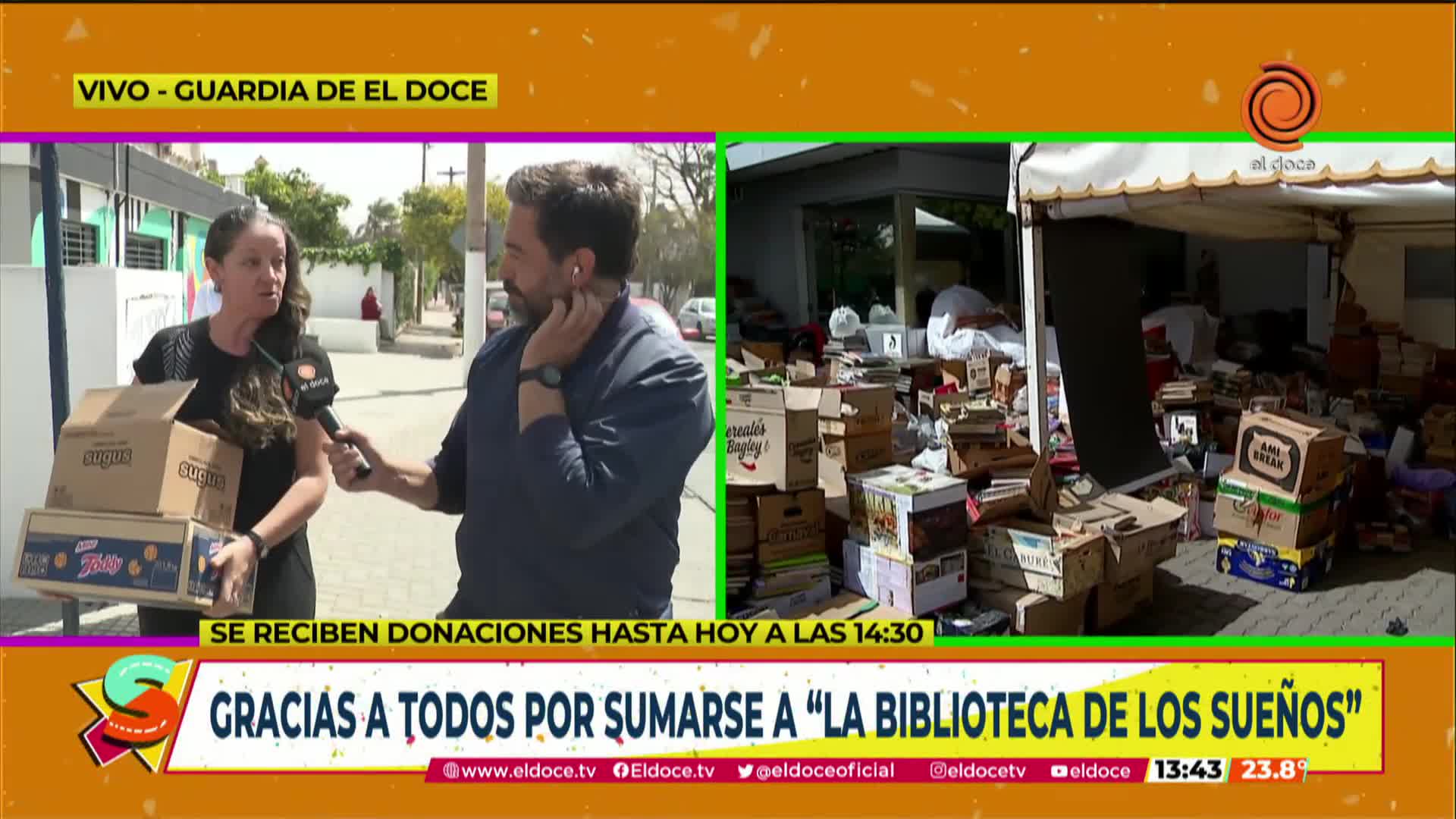 El cierre de la donación de libros en El Doce