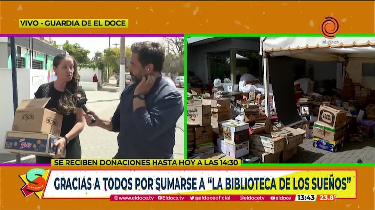 El cierre de la donación de libros en El Doce