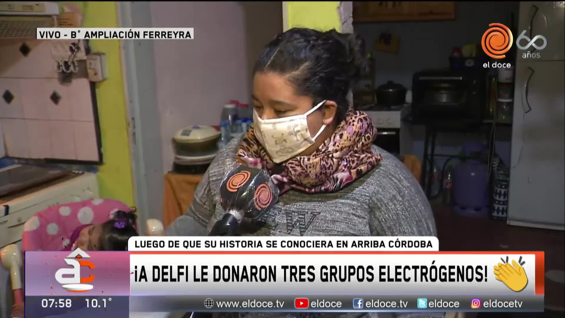 Llegó la ayuda para Delfina, una nena electrodependiente