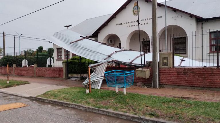 Destrozos por el viento en Reducción