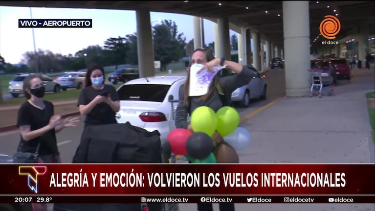 La llegada del primer vuelo internacional a Córdoba tras 20 meses
