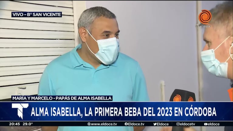 Alma Isabella, la primera bebé del 2023 en Córdoba