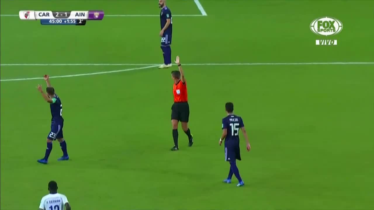 Polémica: el VAR le anuló un gol a Al Ain vs. River