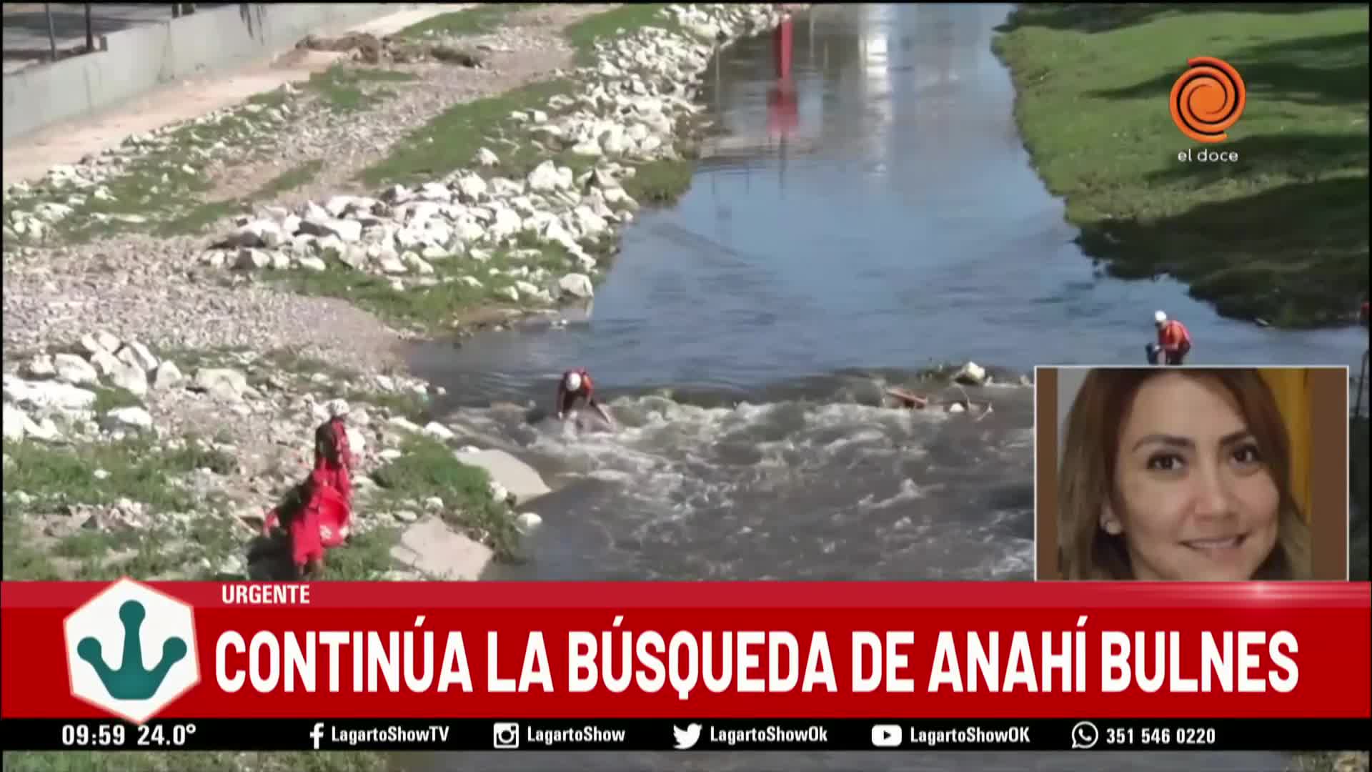 Sigue la búsqueda de Anahí Bulnes en el río Suquía