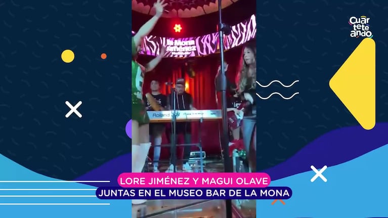 Lore Jiménez cantó con Magui en el Museo de La Mona