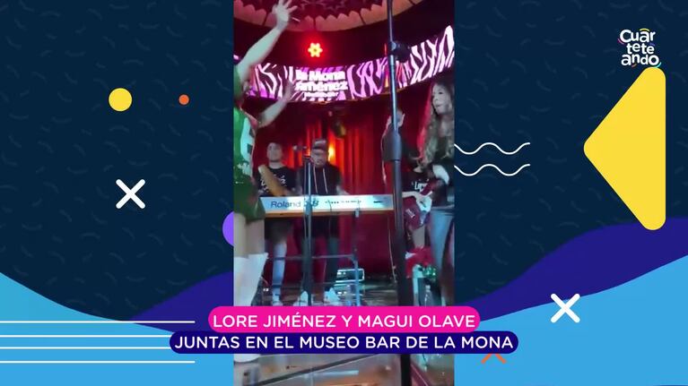 Lore Jiménez cantó con Magui en el Museo de La Mona
