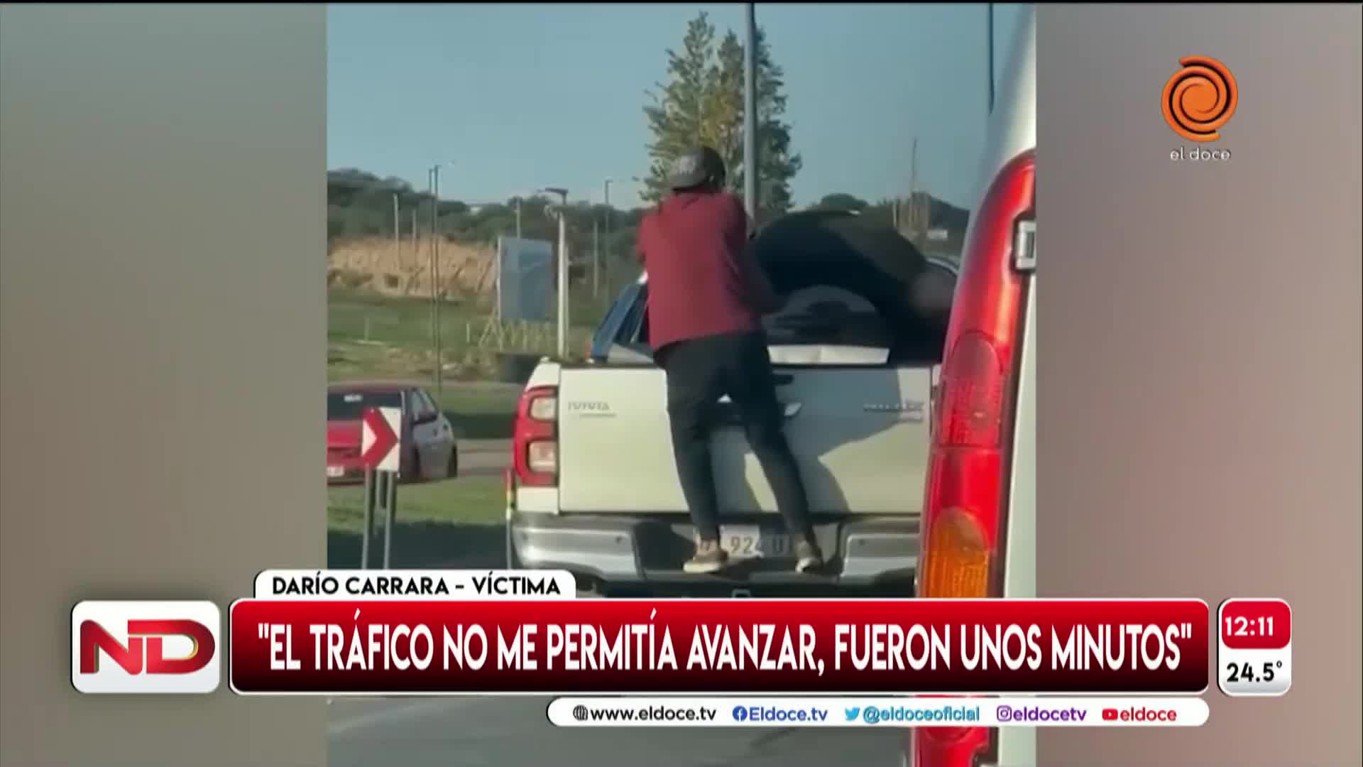  El conductor atacado por un ladrón en ruta 19 contó qué pasó