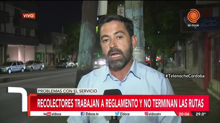 Una protesta complica la recolección de residuos en Córdoba
