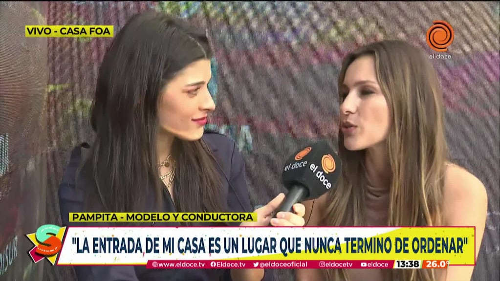Pampita habló de la intimidad  de su casa en su visita a Córdoba