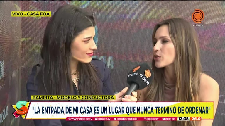 Pampita habló de la intimidad de su casa en su visita a Córdoba