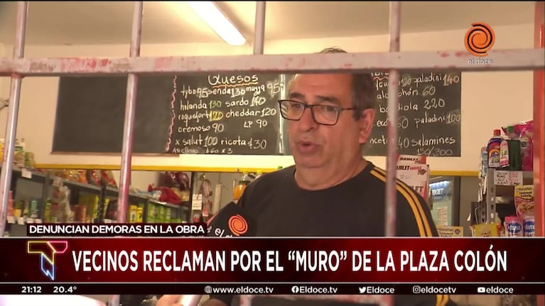 Vecinos reclaman por la obra de plaza Colón: aseguran que estará lista en 60 días