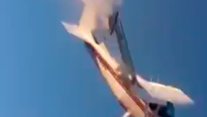 El momento exacto de la tragedia aérea