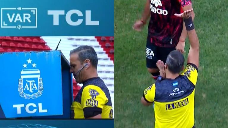 El VAR anuló un gol de Huracán a Instituto