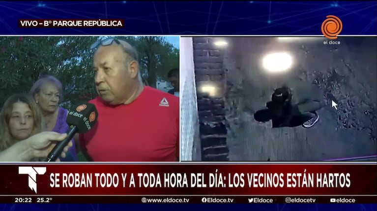 Vecinos de barrio Parque República protestaron por los robos