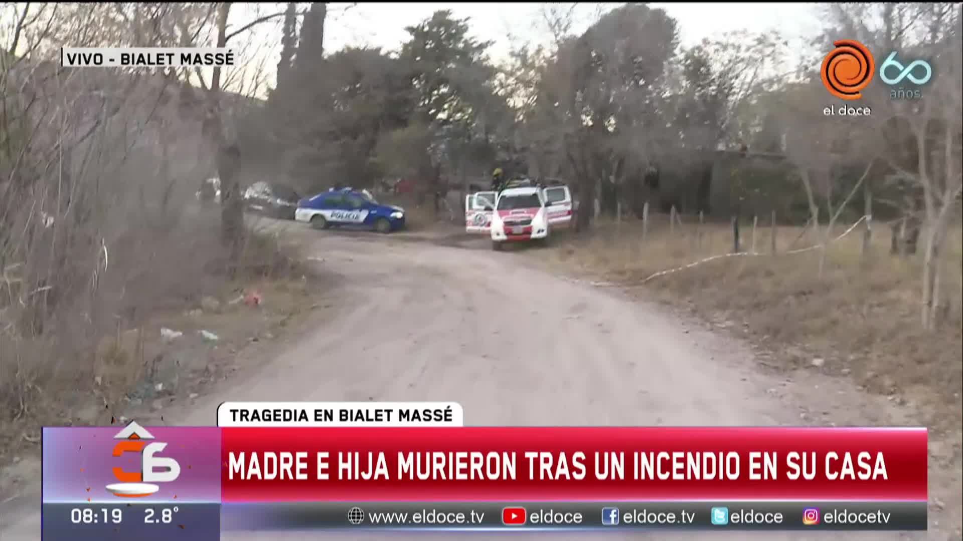 Bialet Massé: trágico incendio con dos muertas