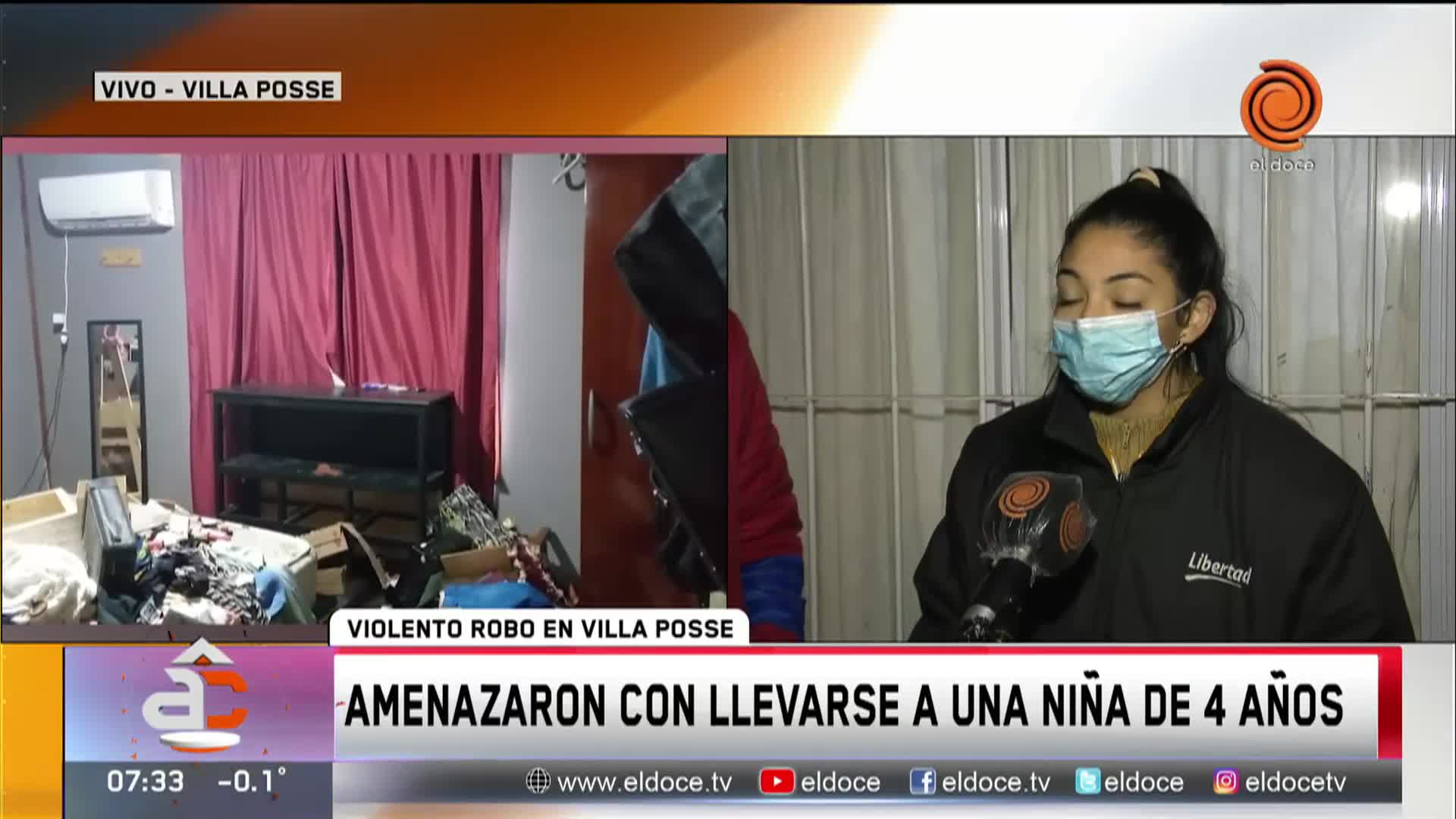 Ladrones armados entraron a su casa y quisieron secuestrar a una nena