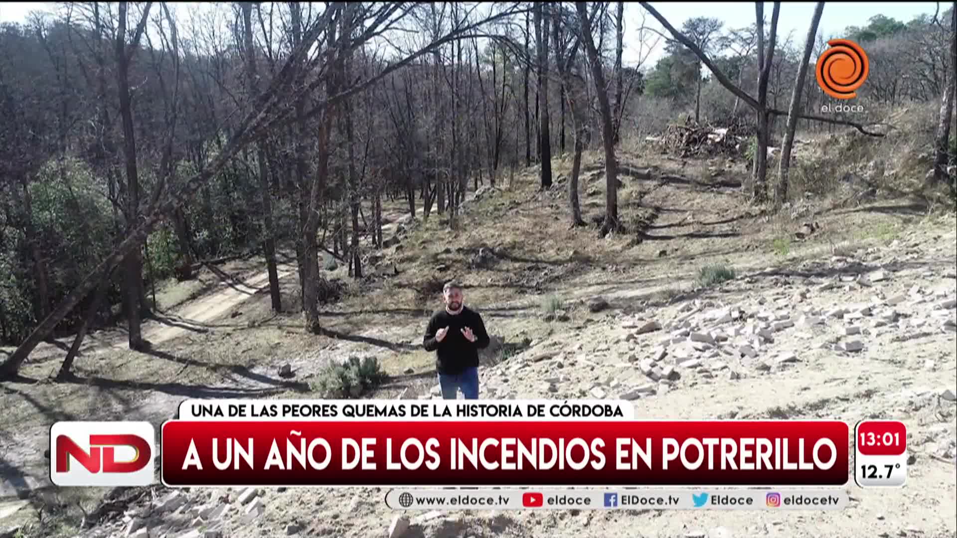 Potrerillo, a un año del histórico incendio