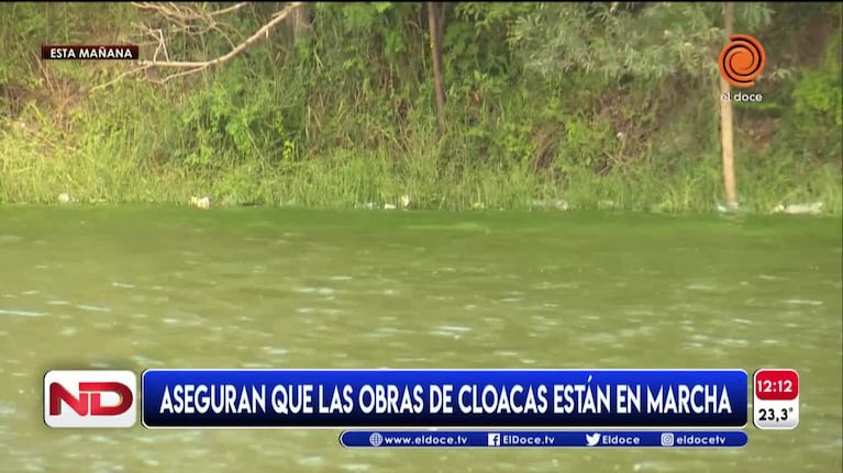 Polémica por las algas en el Lago San Roque