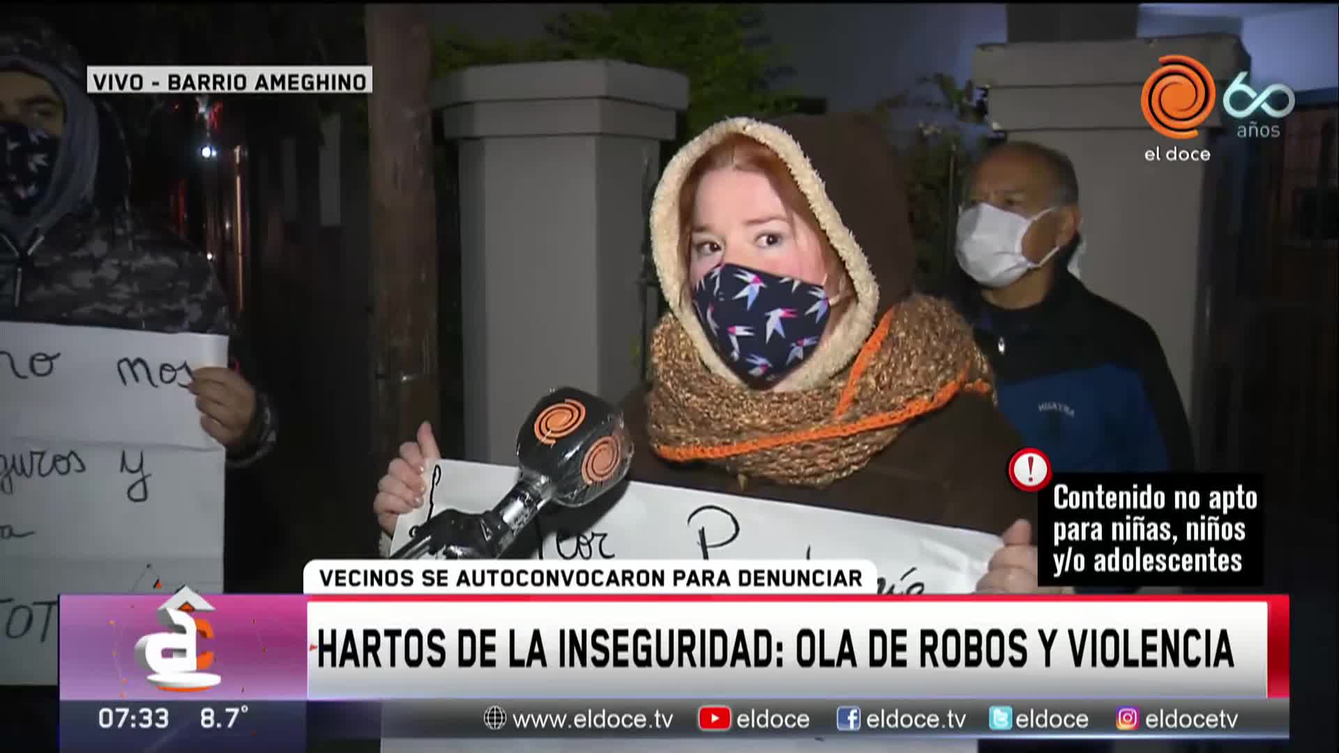 Hartos de los robos y la violencia: el reclamo en barrio Ameghino