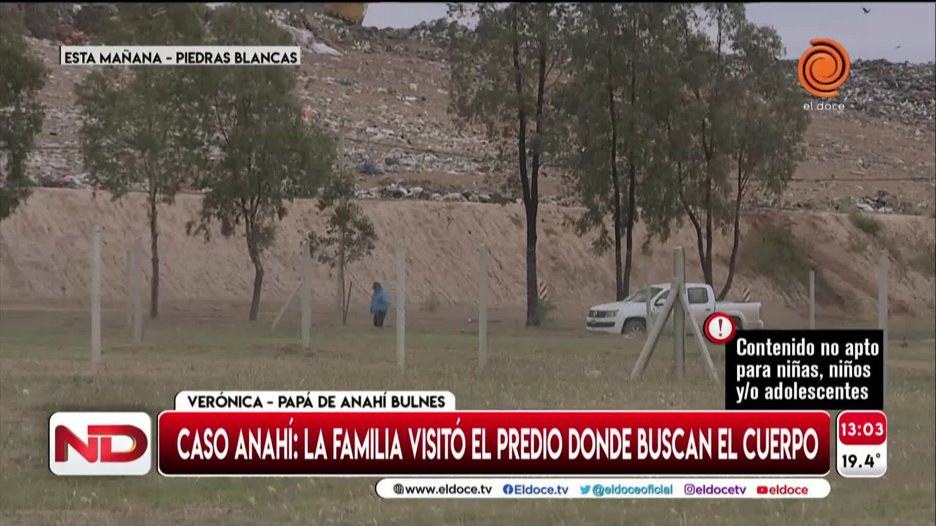 La familia de Anahí Bulnes visitó el predio de enterramiento