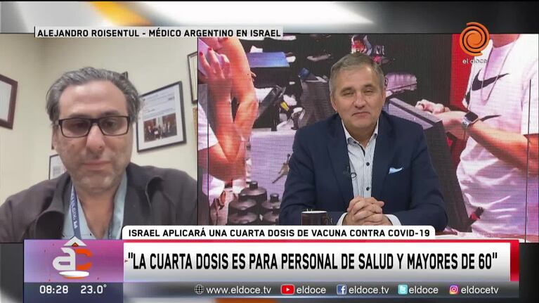 Israel pondrá cuatro dosis: "La mayoría de los enfermos graves no tenían vacunas"