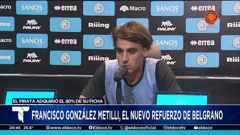 González Metilli: "Belgrano es un club enorme"