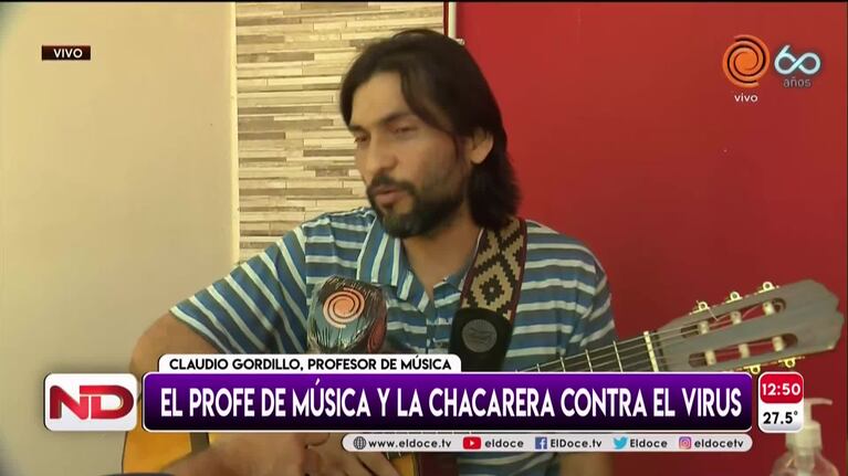 El profesor de música que creó la chacarera contra el coronavirus
