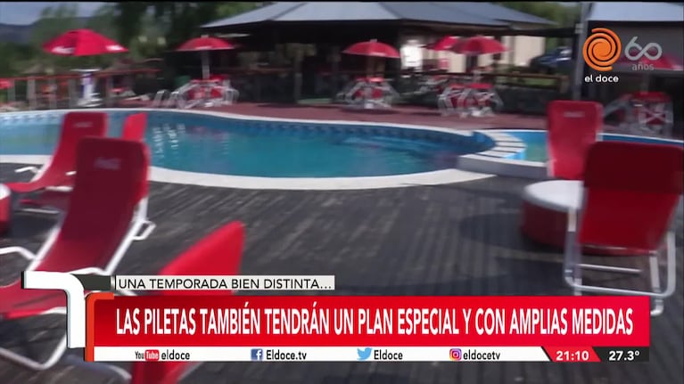Cómo serán los protocolos en los balnearios de Córdoba