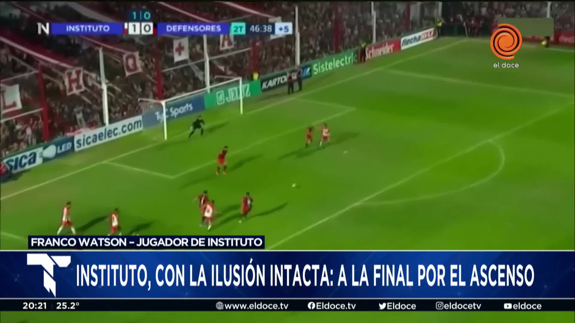 Franco Watson y el valor de jugar una final con Instituto