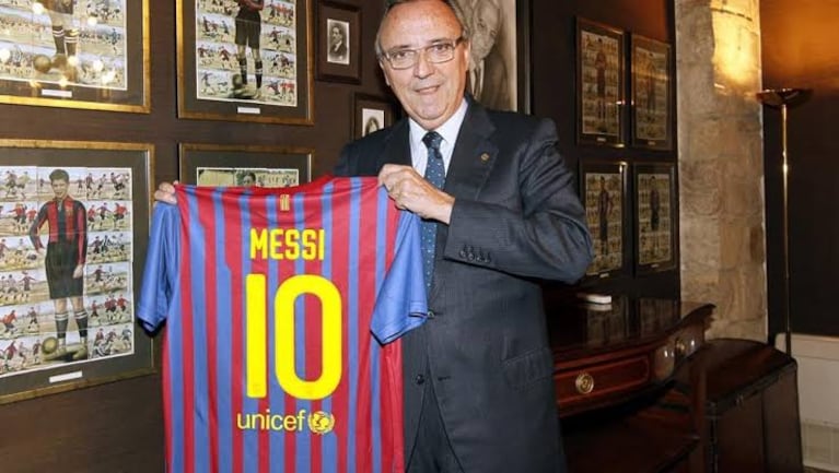 Joan Gaspart, expresidente de Barcelona, sobre Jorge Messi: “Fue el padre, amigo e intermediario”