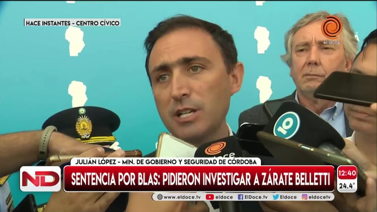 El ministro de Seguridad de Córdoba se refirió a la sentencia por el crimen de Blas Correas