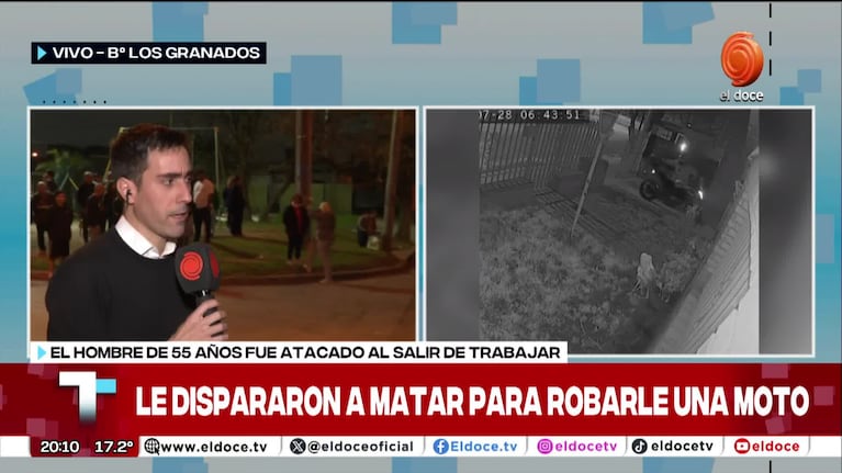 Salió a trabajar y lo atacaron a tiros y golpes para robarle la moto en Córdoba