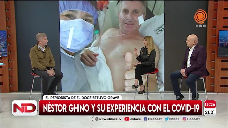 Néstor Ghino volvió a El Doce: "Pensé que no salía" 